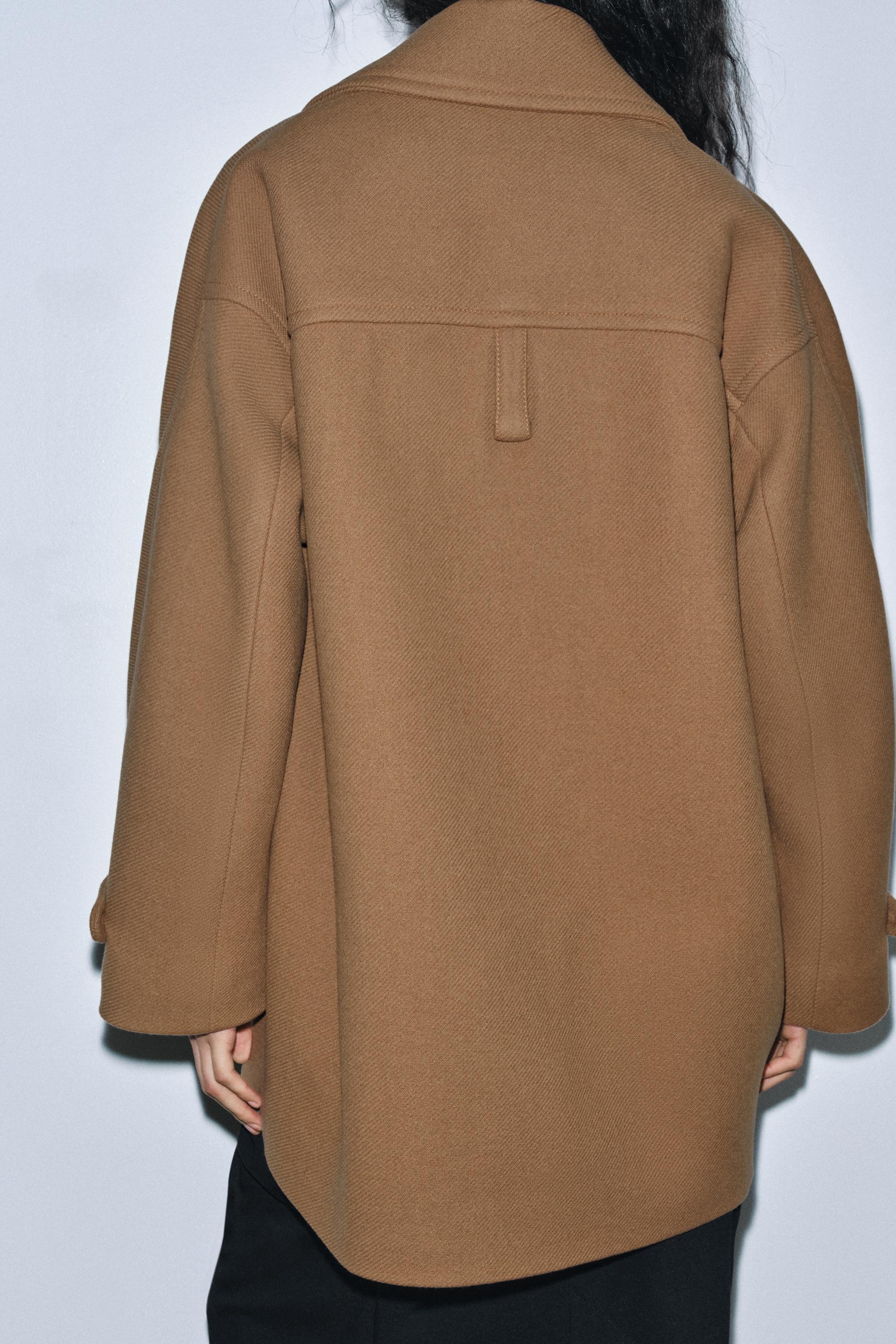 OVERSIZE WOOL BLEND COAT ZW COLLECTION LIMITED EDITION